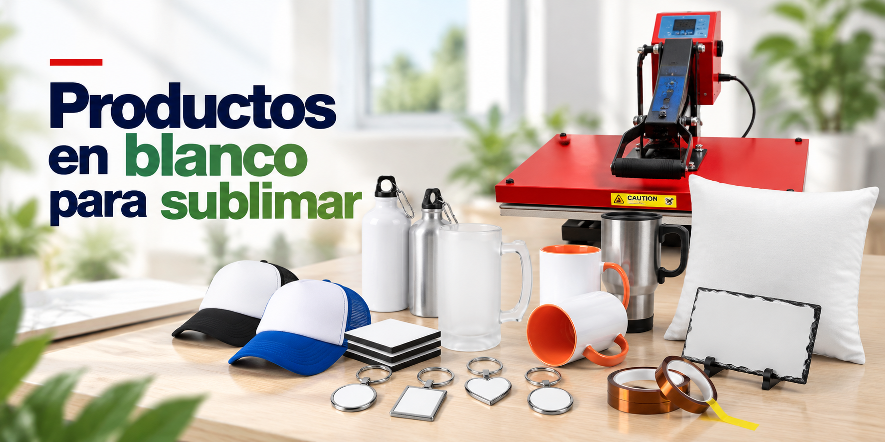 Productos en blanco para sublimar